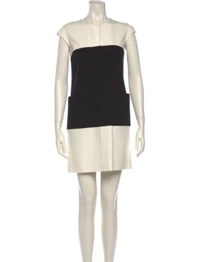 Pre-owned Kate Spade Square Neckline Mini Dress In Multi