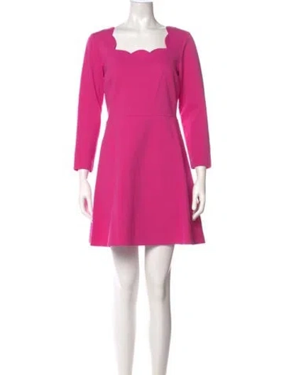 Pre-owned Kate Spade Square Neckline Mini Dress W/ Tags In Pink