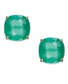 Kate Spade Square Stud Earrings In Beryl Green