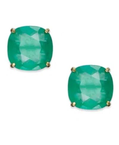 Kate Spade Square Stud Earrings In Beryl Green
