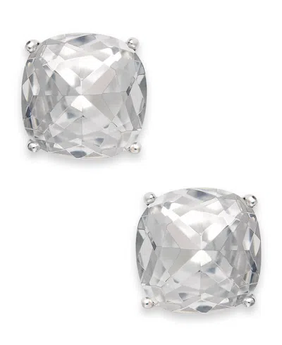 Kate Spade Square Stud Earrings In Silver