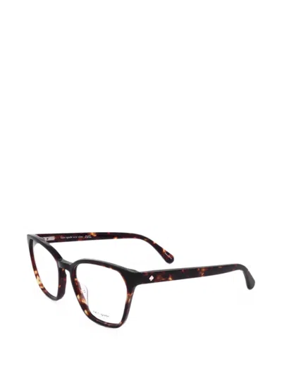 Kate Spade 스퀘어 프레임 안경 In Brown
