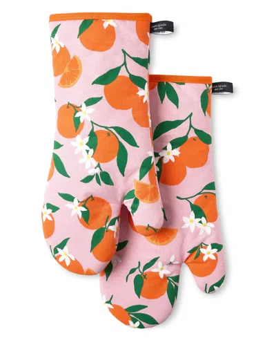 Kate Spade Squeeze The Day Oven Mitt 2-pack In Orange