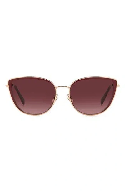 Kate Spade Staci 56mm Gradient Cat Eye Sunglasses In Red