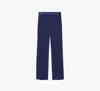 Kate Spade Straight Leg Bow Pants In Planetary Navy