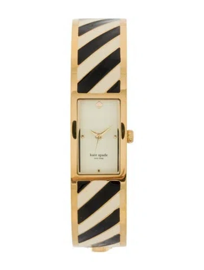 Pre-owned Kate Spade Stripe Carousel Bangle Watch, 16mm In Multi