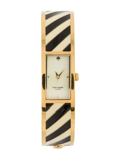 Pre-owned Kate Spade Stripe Carousel Bangle Watch, 22mm In Multi