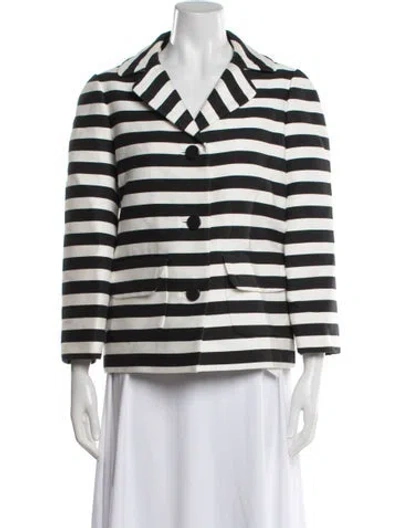 Pre-owned Kate Spade Striped Blazer In Multi