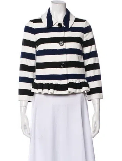Pre-owned Kate Spade Striped Jacket In Multi