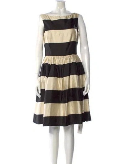 Pre-owned Kate Spade Striped Knee-length Dress
