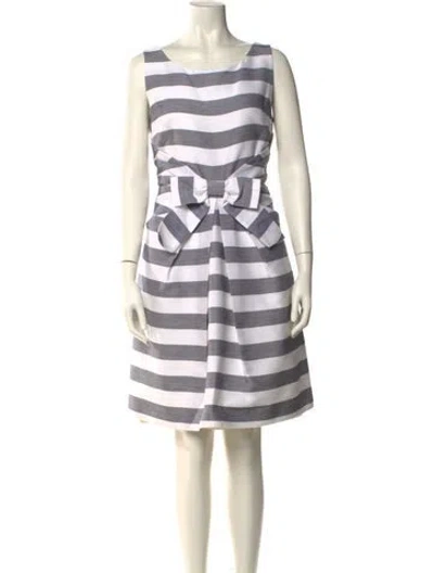 Pre-owned Kate Spade Striped Knee-length Dress In Multi