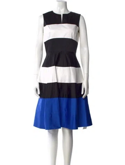 Pre-owned Kate Spade Striped Knee-length Dress In Multi