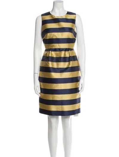 Pre-owned Kate Spade Striped Knee-length Dress In Multi