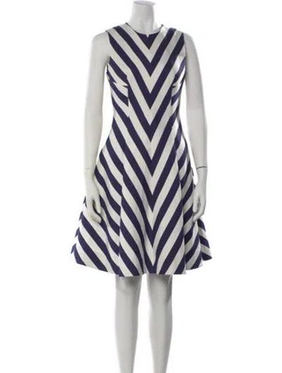 Pre-owned Kate Spade Striped Knee-length Dress In Multi