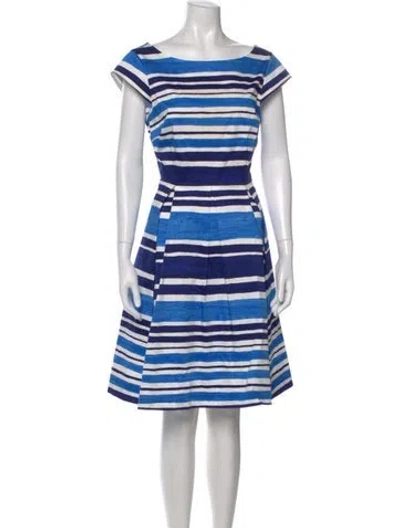 Pre-owned Kate Spade Striped Knee-length Dress In Multi