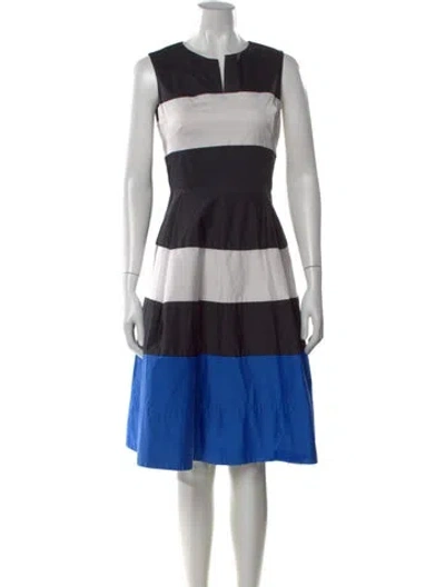 Pre-owned Kate Spade Striped Knee-length Dress In Multi