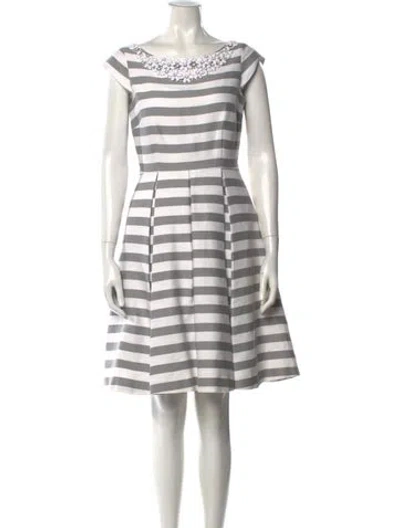 Pre-owned Kate Spade Striped Knee-length Dress In Multi