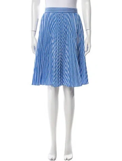 Pre-owned Kate Spade Striped Knee-length Skirt In Blue
