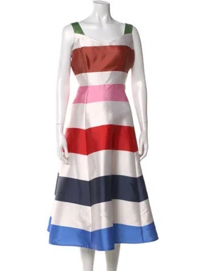 Pre-owned Kate Spade Striped Long Dress In Multi