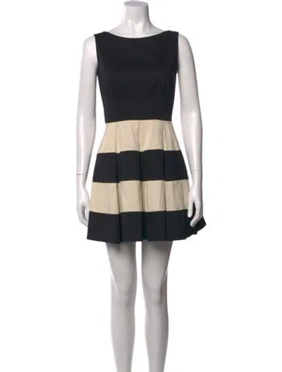 Pre-owned Kate Spade Striped Mini Dress