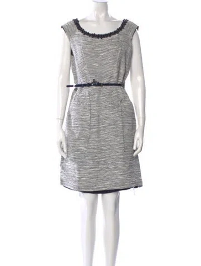 Pre-owned Kate Spade Striped Mini Dress In Blue