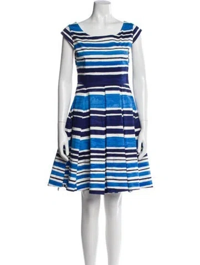 Pre-owned Kate Spade Striped Mini Dress In Multi