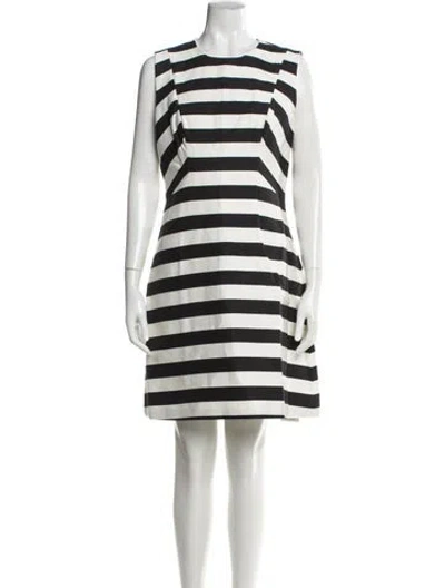 Pre-owned Kate Spade Striped Mini Dress In Multi
