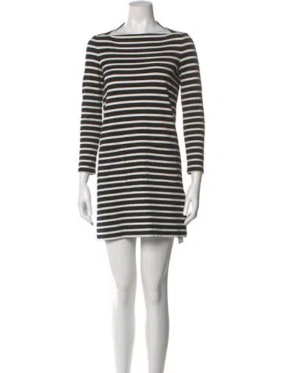 Pre-owned Kate Spade Striped Mini Dress In Multi