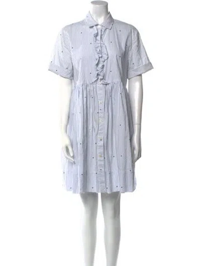 Pre-owned Kate Spade Striped Mini Dress In Multi
