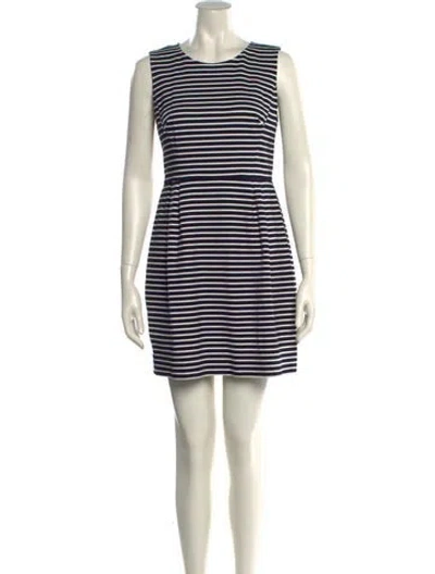 Pre-owned Kate Spade Striped Mini Dress In Multi
