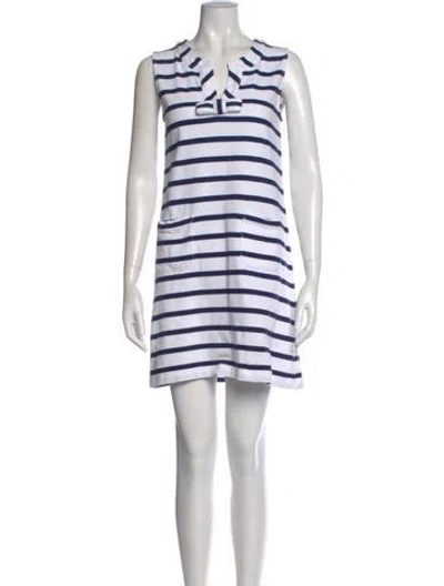 Pre-owned Kate Spade Striped Mini Dress In Multi