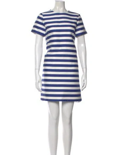 Pre-owned Kate Spade Striped Mini Dress In Multi