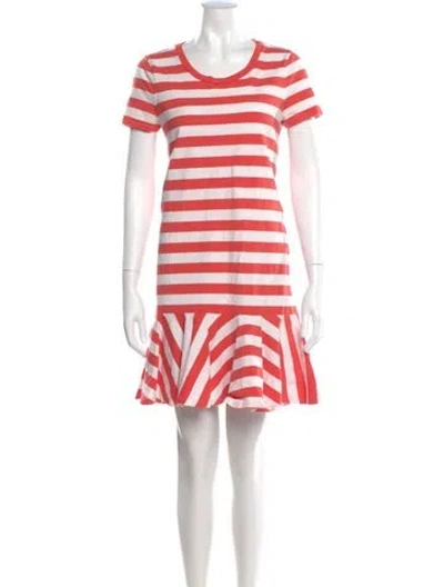 Pre-owned Kate Spade Striped Mini Dress In Multi