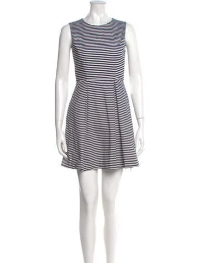 Pre-owned Kate Spade Striped Mini Dress In Multi