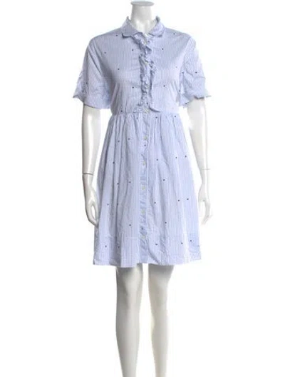 Pre-owned Kate Spade Striped Mini Dress In Multi