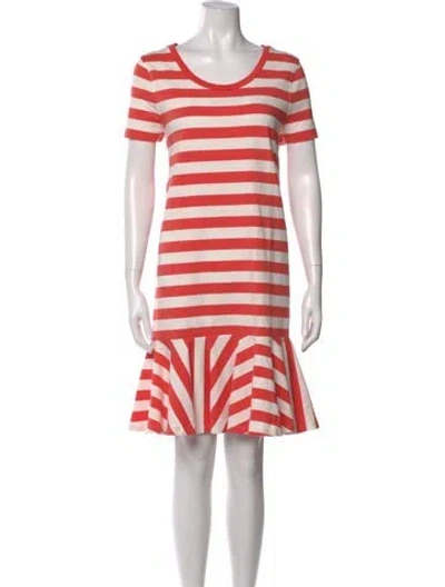 Pre-owned Kate Spade Striped Mini Dress In Pink