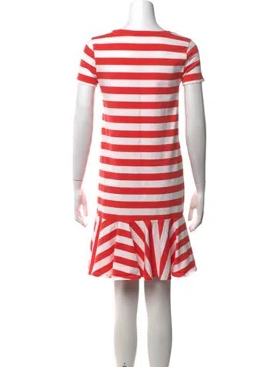 Pre-owned Kate Spade Striped Mini Dress In Pink