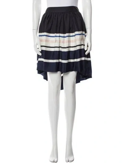 Pre-owned Kate Spade Striped Mini Skirt In Multi