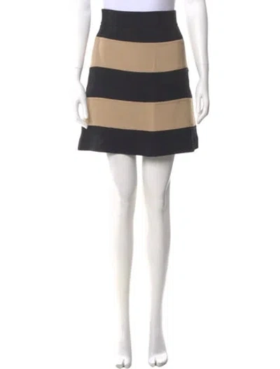 Pre-owned Kate Spade Striped Mini Skirt In Multi