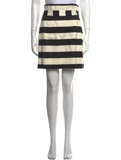 Pre-owned Kate Spade Striped Mini Skirt In Multicolor