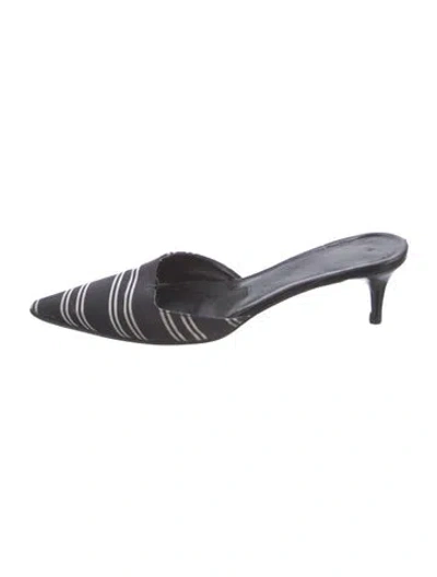 Pre-owned Kate Spade Striped Mules In Multi