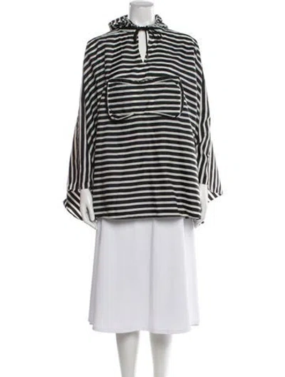 Pre-owned Kate Spade Striped Poncho In Multi