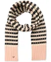 Kate Spade New York Stripe Rib Scarf In Pink