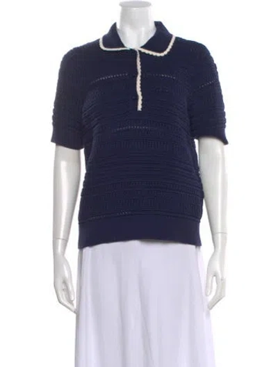 Pre-owned Kate Spade Striped Sweater In Black