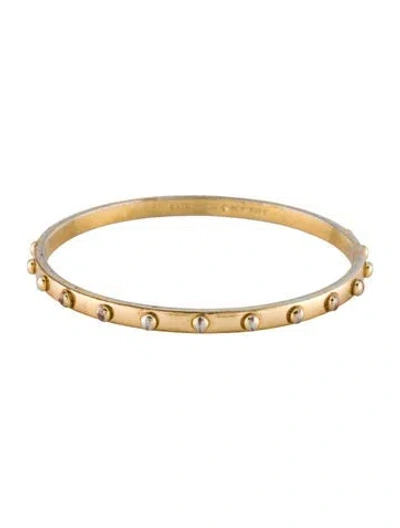 Pre-owned Kate Spade Studded Bangle Bracelet, 8" In Multi