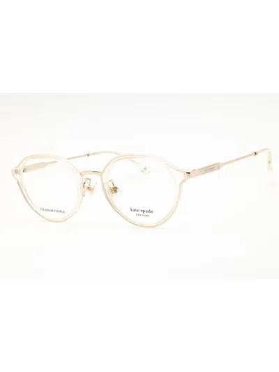 Kate Spade Stylish Round Frame Eyeglasses For Women In Gold
