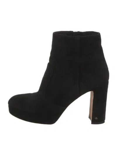 Pre-owned Kate Spade Suede Boots In Black