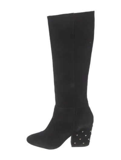 Pre-owned Kate Spade Suede Boots In Black