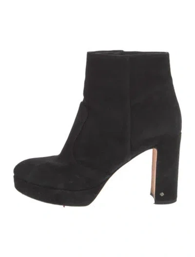 Pre-owned Kate Spade Suede Boots In Black
