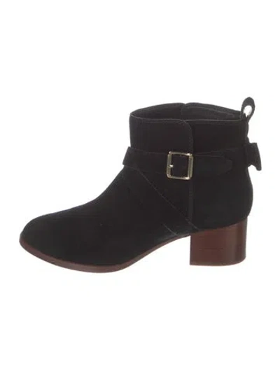 Pre-owned Kate Spade Suede Boots In Black